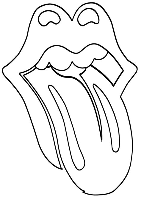 Rolling Stones Coloring Pages