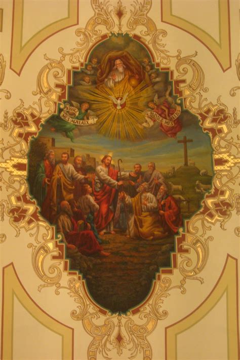 Embrace the luxurious and grand a cathedral ceiling features straight sides that slope upward to match the shape of a roof's pitch. New Orleans - French Quarter: St. Louis Cathedral - Nave C ...
