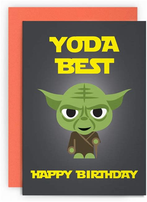 Joyeux Anniversaire Star Wars Carte Anniversaire Star Wars Maitre Yoda Anniversaire Yoda