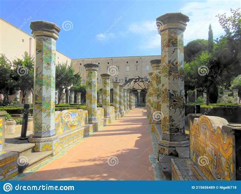decorated garden at historic monastery stock image image of santa garden 215656489