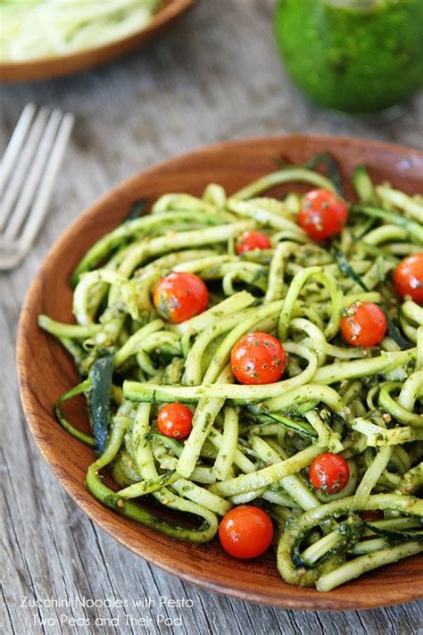 Homemade soft pretzel bites on twopeasandtheirpod.com a must make for super bowl sunday! Zucchini Noodles with Pesto Recipe on twopeasandtheirpod ...
