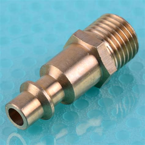 10x Industrial Solid Brass Air Fittings 14 Npt Male Type Connector