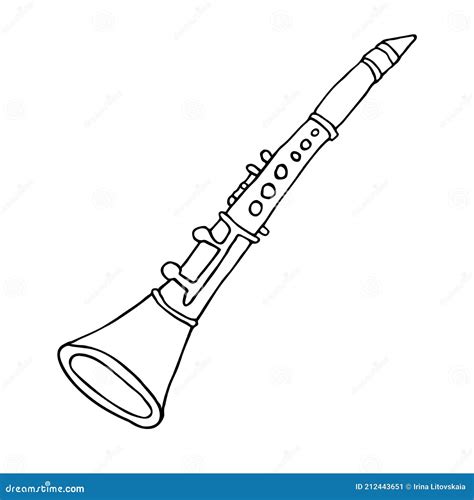Clarinet Coloring Page