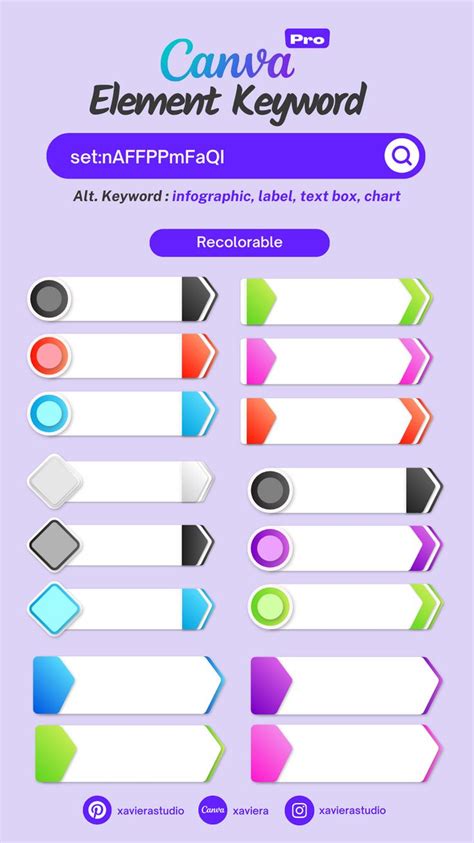 Canva Element Keyword For Infographic Label Text Box Illustration