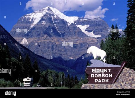 Canada Alberta The Rockies Mount Robson The Most High Summit Of The