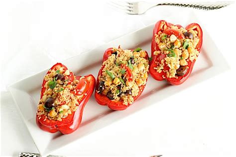 Mediterranean Quinoa Stuffed Peppers Recipe With Images Stuffed
