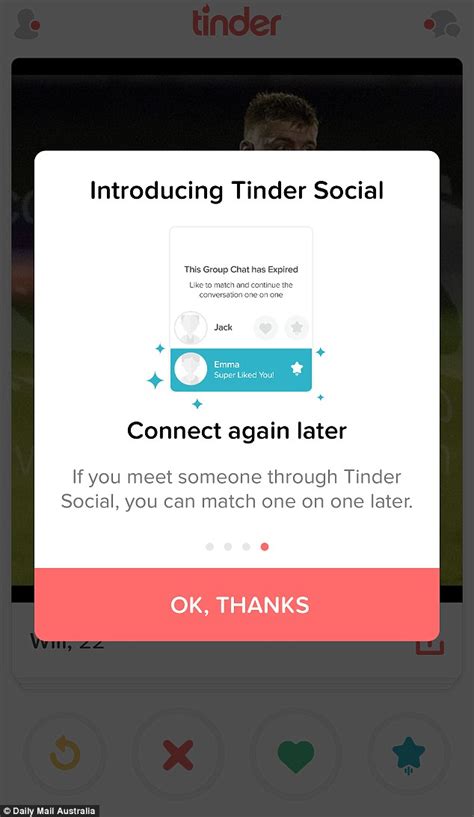 Tinder Introduces Tinder Social Which Aims At Bringing Social Groups Together Daily Mail Online