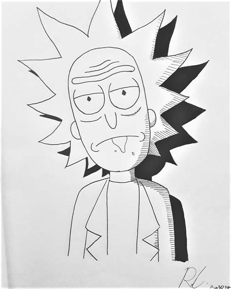 Pin By Guadalupe On Dibujos A Lápiz Rick And Morty Tattoo Rick And