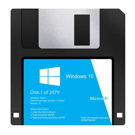Windows 10 In Diskette Ha Ha Windows 10 Microsoft Corporation