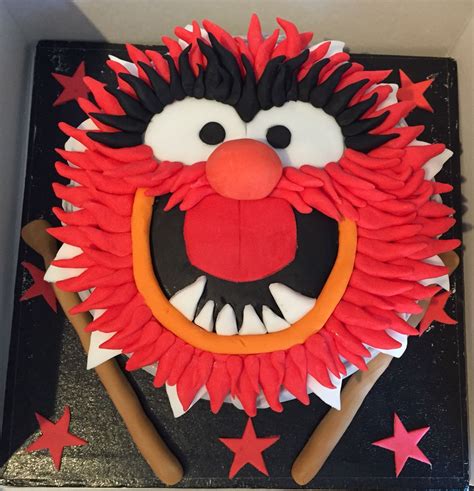 Animal From Muppets Cake Animal Birthday Cakes Baby Birthday Party