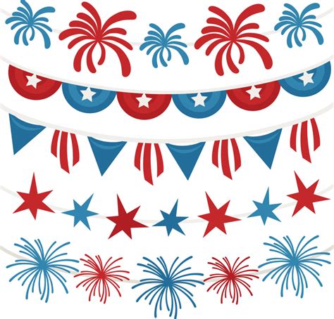 4th Of July Banners SVG scrapbook 4th of July svg files july 4th svg