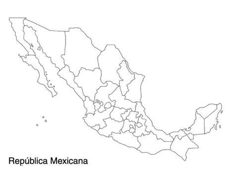 Mapa De México Con Nombres Capitales Y Estados Imágenes Totales