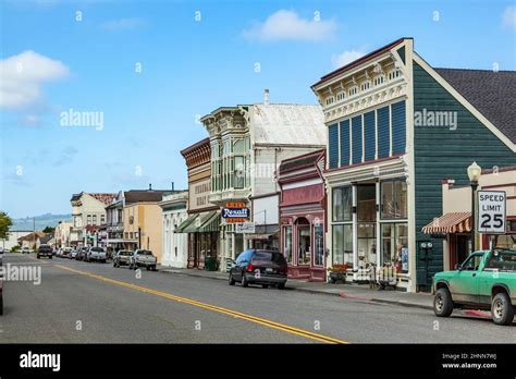 Victorian Storefronts In Ferndale Usa Stock Photo Alamy