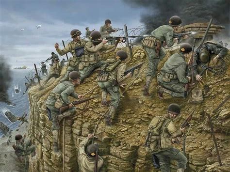 U S Army Rangers In Action Military Art Us Army Rangers Military