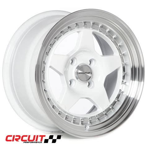 Circuit Performance Wheels Cp26 15x8 4x100 Gloss White Rims Et25