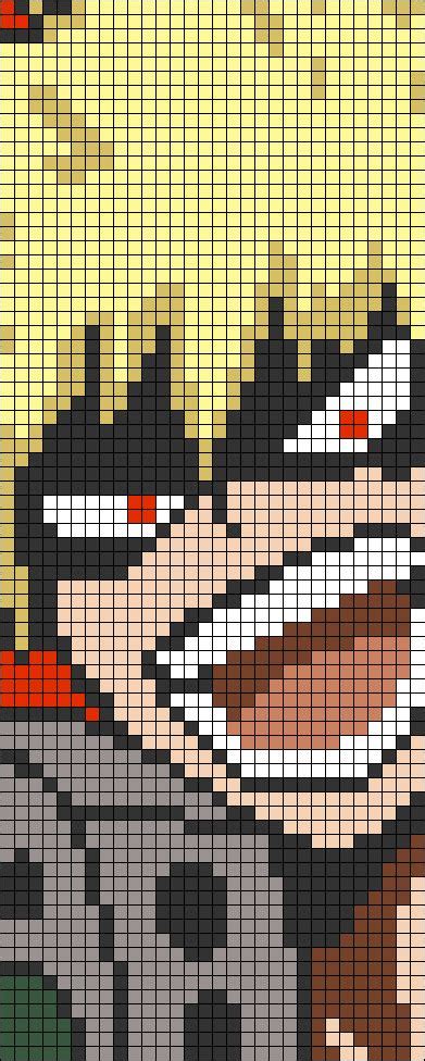 Alpha Pattern 53664 Braceletbook Anime Pixel Art Minecraft Pixel