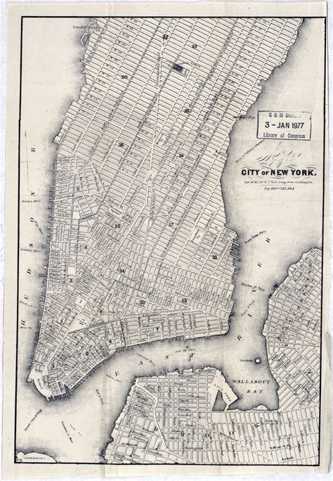 New York City Ward Map 1860