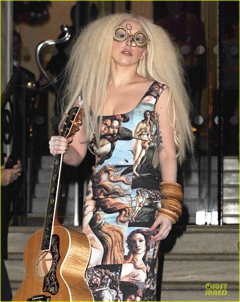 Lady Gaga Dons Paintings Inspired Dress In London Photo 2979766 Lady Gaga Photos Just
