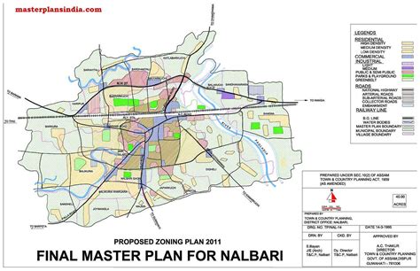 Nalbari Master Development Plan Map Master Plans India