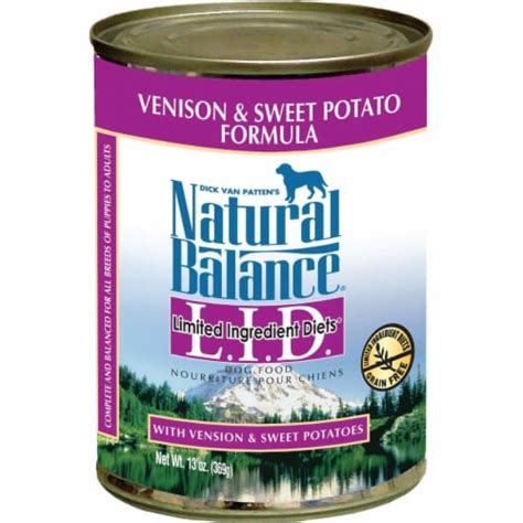 Natural Balance 723633925723 Lid Sweet Potato And Venison Formula Canned