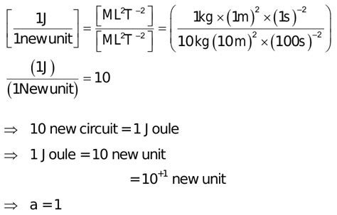In A New System The Unit Of Mass Is 10 Times Theunit Of Length Is 10