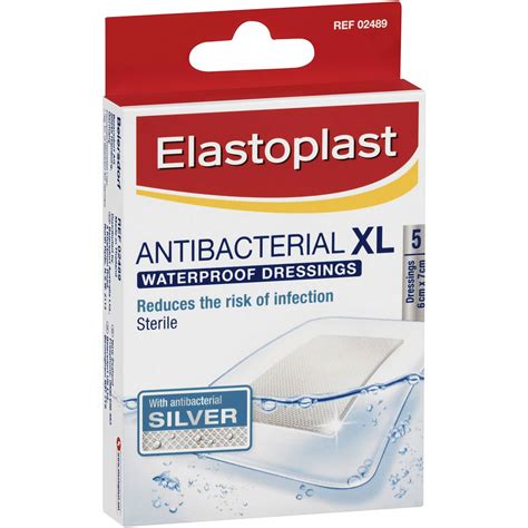 Elastoplast Antibacterial Waterproof Xl Strips 5 Pack Woolworths