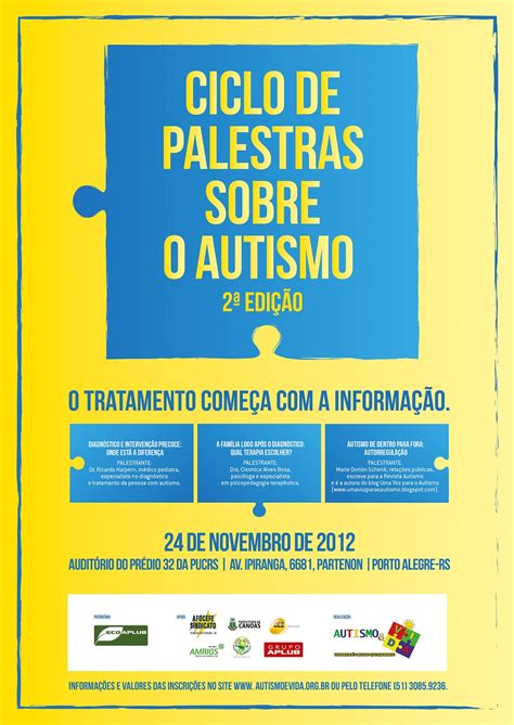 instituto autismo e vida a 2ª edição do ciclo de palestras sobre autismo do instituto autismo