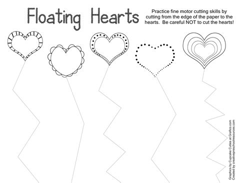12 fine motor cutting skills worksheets / worksheeto.com