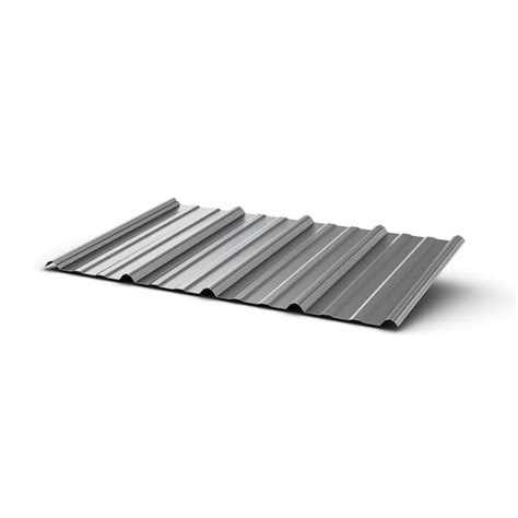 Union Corrugating 317 Ft X 12 Ft Ribbed Silver Steel Roof Panel In The