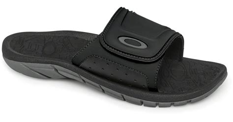 Oakley Supercoil Slide Sandals In Black For Men Lyst
