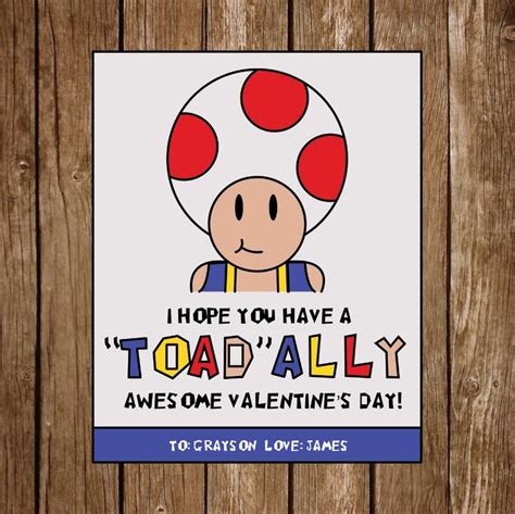 Mario Valentines Day Cards Super Mario Mario Party Toad