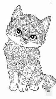 630 Best Adult Colouring~cats~dogs ~zentangles Images On