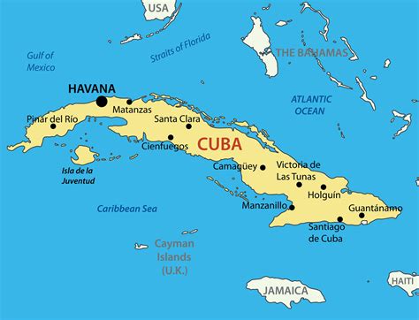 Cuba Map Guide Of The World