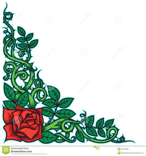 Rose Vine Clip Art Free Download On Clipartmag