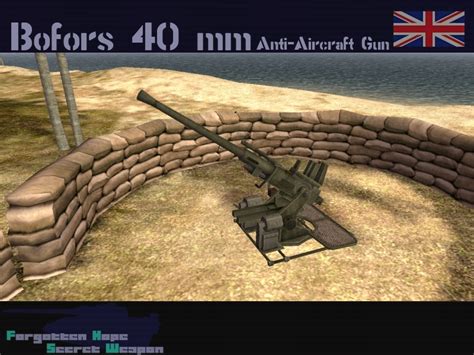 40 Mm Bofors M1936 Forgotten Hope Secret Weapon Wiki