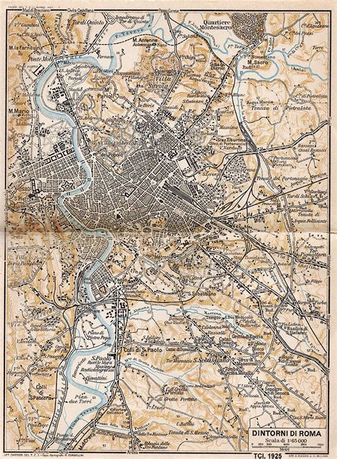 Mappe Storiche Di Roma Guida Rossa Tci 1925 Prima Edizione Stagniweb