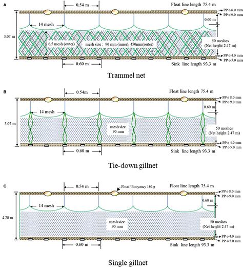 Frontiers The Application Of Tie Down Gillnet To Improve The Capture