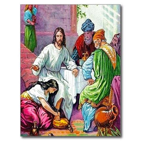 Matthew 736 50 Jesus Forgives A Womans Sins Post Postcard Zazzle