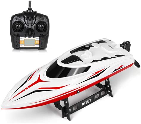 Intey Rc Boat Double Layer Waterproof 25kmh Remote Control Boat Ebay