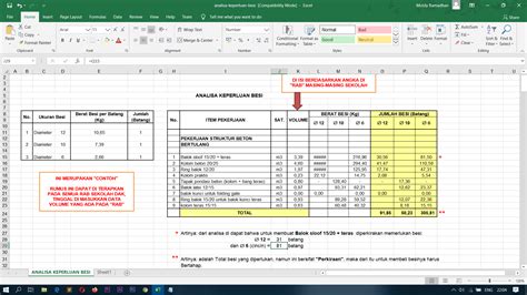 Cara Menghitung Kebutuhan Besi Dengan Excel Besi Meng Vrogue Co