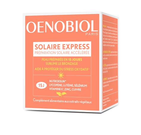 Oenobiol Solaire Express Préparation Solaire Accélérée En 15 Jours
