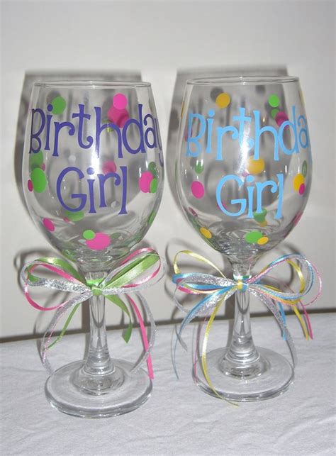Items Similar To Personalized Birthday Wine Glasses 50 And Fabulous 40 And Fabulous 21st