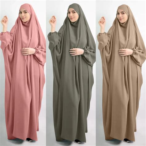 Magasins Phares Produits De Haute Qualité Offre Web Exclusive Muslim Women Khimar Abaya Overhead
