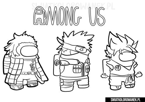 Among Us Fighting Coloring Page