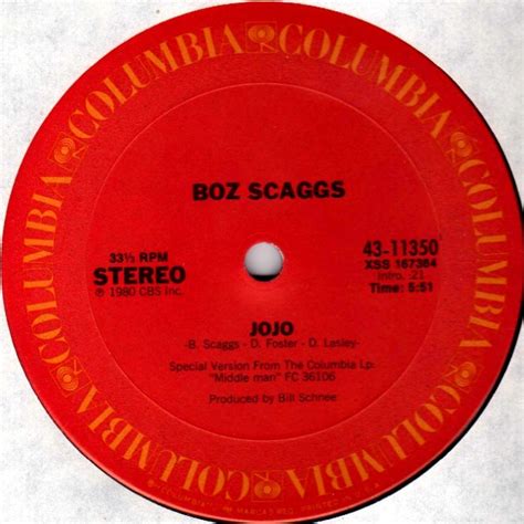 Boz Scaggs Jojo 1980 Vinyl Discogs
