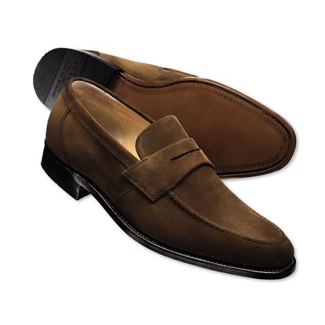 Brown Suede Loafers Mens Business Shoes From Charles Tyrwhitt Jermyn