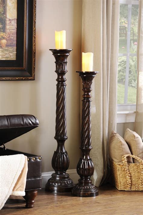 Floor Pillar Candleholders Are A Beautiful Way To Add Decoration And