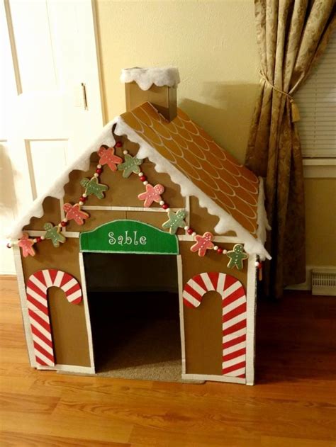 Cardboard Gingerbread House Lovely Diy Gingerbread Dog House With