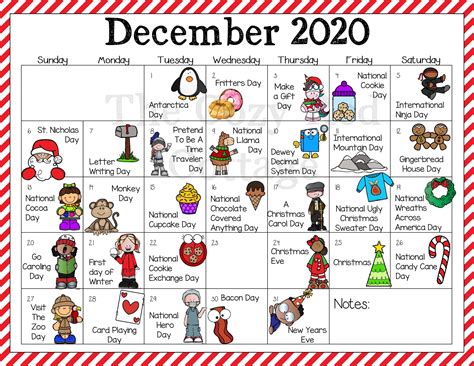The Cozy Red Cottage December 2020 Holiday Calendar