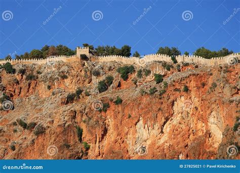Alanya Fortress Turkey Stock Image Image Of Ancient 27825021